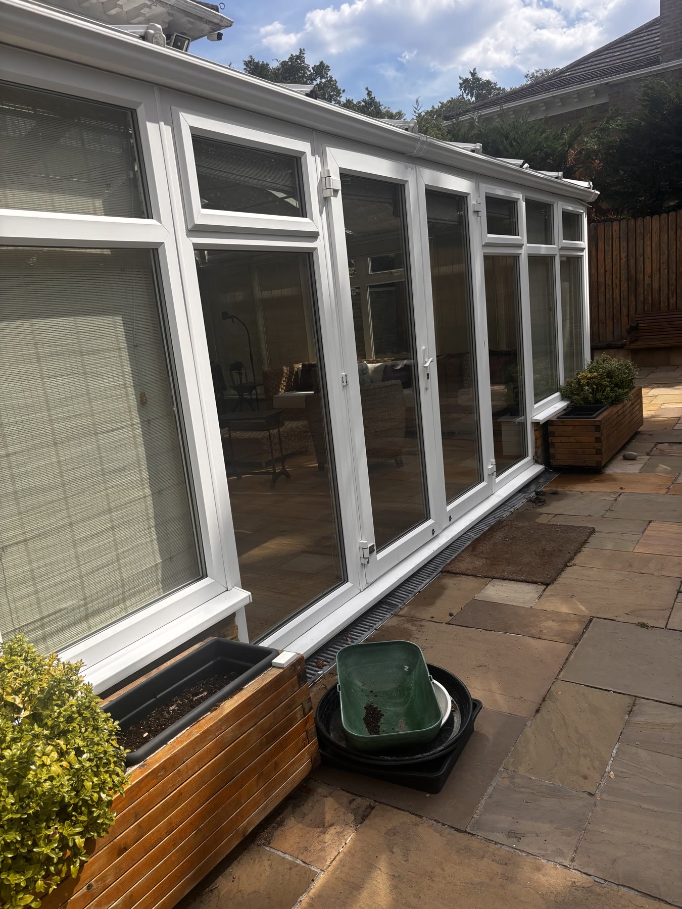 Patio doors and windows at a residential property